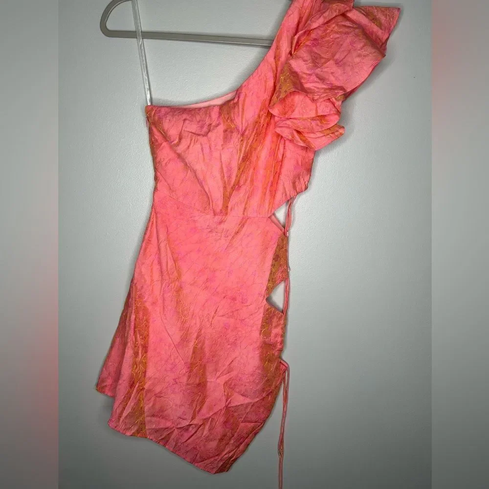 Tularosa Lucia Mini Dress in Coral